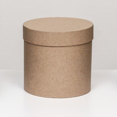 Шляпная коробка крафт, 13 х 13 см No Brand