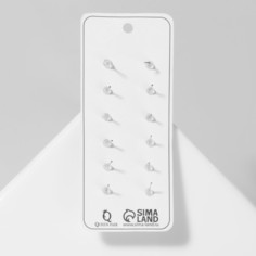Пусеты 6 пар Queen Fair
