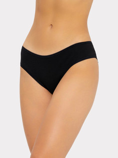 Трусы женские бразилиана в черном цвете с деталью из кружева Mark Formelle