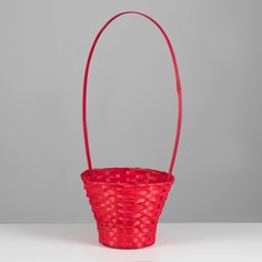 Корзина плетеная, бамбук, d23xh17/53см No Brand