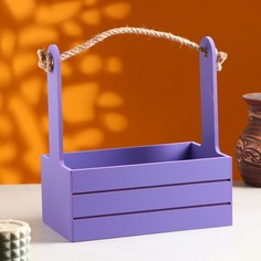Кашпо деревянное 25.5×15×30 см Дарим красиво