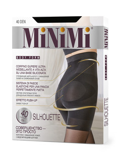 Mini silhouette 40/140 (высокая утяжка шорты) nero Minimi