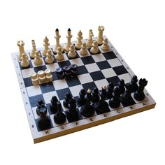 Игра настольная 3в1: шахматы, шашки, нарды 40х40 см, король h=10 см No Brand