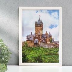 Фоторамка 21х30 см (7n92) белый (пластиковый экран) No Brand
