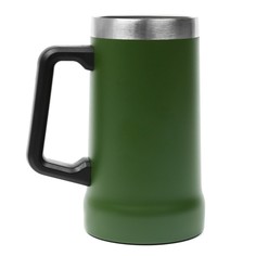 Термокружка, 700 мл, пивная beer, черная No Brand