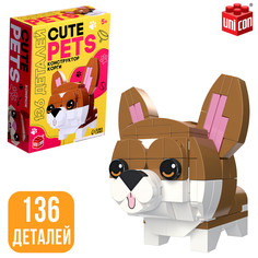 Конструктор cute pets, корги, 136 деталей Unicon