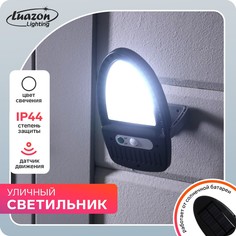 Садовый светильник на солнечной батарее с датчиком движения, накладной, 9.5 × 13 × 5 см, 49 led, свечение белое Luazon Lighting