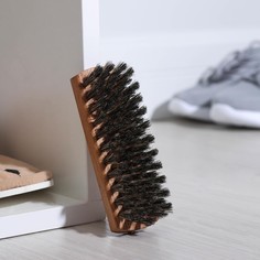 Щетка для обуви, 13×4 см, 80 пучков, натуральный волос No Brand