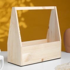 Кашпо деревянное 30×12×30 см Дарим красиво