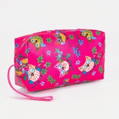 Косметичка на молнии, цвет малиновый No Brand
