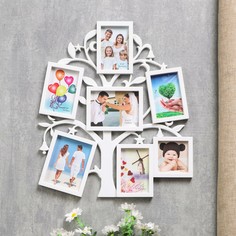 Фоторамка на 7 фото 7х7 см, 7х10 см, 13х9 см No Brand