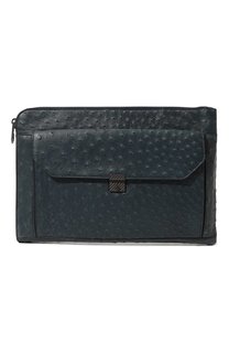 Футляр для документов из кожи страуса Bottega Veneta