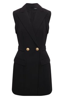 Шерстяное платье Balmain