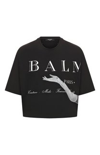 Хлопковая футболка Balmain