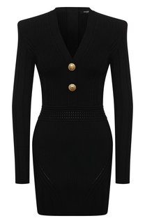 Платье из вискозы Balmain