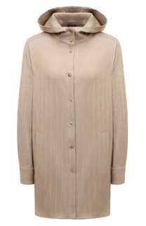 Рубашка из шерсти и вискозы Kiton