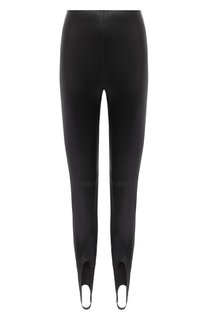 Кожаные леггинсы Saint Laurent