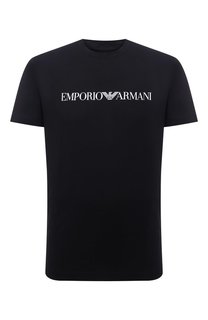 Хлопковая футболка Emporio Armani