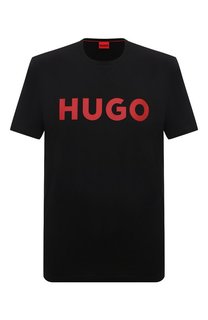 Хлопковая футболка HUGO