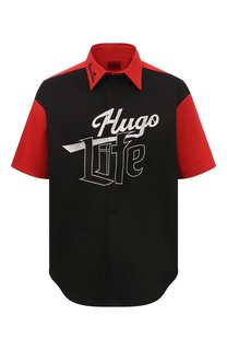 Хлопковая рубашка HUGO