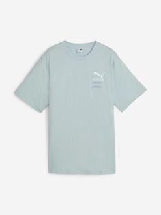 Футболка женская PUMA Classics Brand Love Relaxed Graphic, Голубой