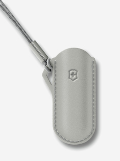 Чехол VICTORINOX "Mystical Morning" для ножей Classic Colors 58 мм, кожаный, серый, Серый