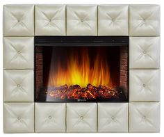 Электрокамин с широким очагом 2D Electrolux EFP/P-3320RLS с порталом Firelight Crystal 30