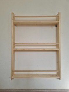 Настенная полка для книг Rokkoly Симпл 3, натуральный