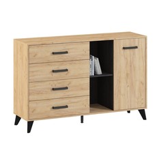 Комод Светлана 1375х400х905 Дуб золотой/Венге No Brand