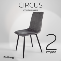 Стул Ridberg Circus 2 шт. Dark Grey