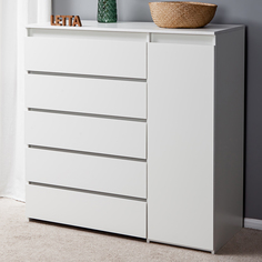 Комод City Plus Белое тиснение Letta