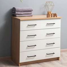 Комод letta Мальта Plus, Дуб сонома/белое тиснение