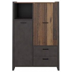 Тумба комбинированная Kristoff REG2D2S-130 Black Red White