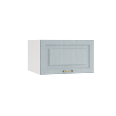 Шкаф кухонный навесной, Сурская мебель, Ницца с 1 створкой, 786502, белый/дуб серый