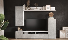 Стенка Нео ЛДСП, ЛДСП, Белый жемчуг, Ателье светлый Imperial