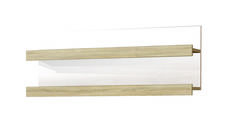 Полка навесная Памир Соната, НПС-1200, Дуб сонома/Белый глянец