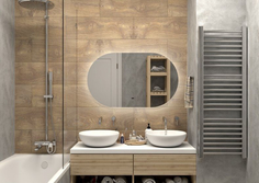 Зеркало Art&Max Torino 110x65 с подсветкой