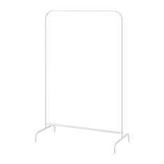 Напольная вешалка для одежды, MULIG, IKEA, белый, 99x152, артикул 801.794.33