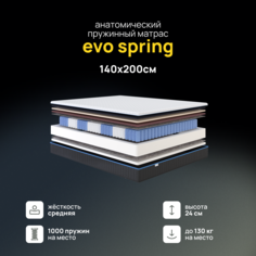 Ортопедический матрас Darwin Evo Spring 140х200 см пружинный