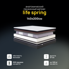 Ортопедический матрас Darwin Life Spring 140х200 см пружинный