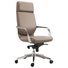 Кресло офисное BRABIX PREMIUM "Resonance EX-755", экокожа, бежевое,