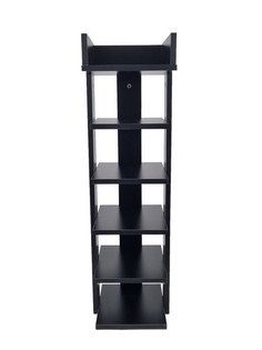 Этажерка URM 6 полок МДФ 88.5x25x27.5 см, черный