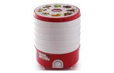 Сушилка для овощей и фруктов ПОМОЩНИЦА СШ-006 белый, красный