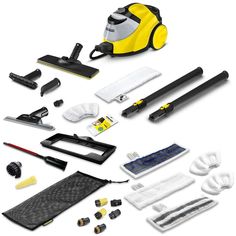 Пароочиститель Karcher SC 5 EasyFix + аксессуары VELER желтый