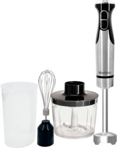 Погружной блендер Wellfort 80025601-SS серебристый, черный