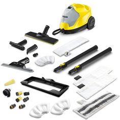 Пароочиститель для дома Karcher SC 4 EasyFix+аксессуары VELER,максимальный комплект желтый