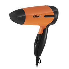 Фен Kitfort КТ-3243-2 800 Вт черный, оранжевый