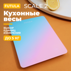 Весы кухонные Futula Scale 2 голубые, розовые