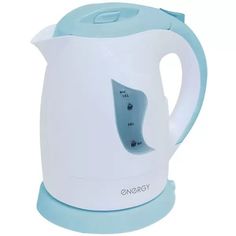 Чайник электрический NRG E-209 1 л белый, голубой