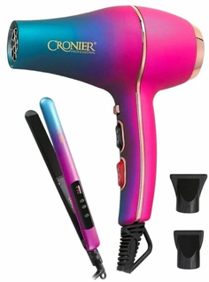 Фен Cronier 2286-RC 2400 Вт розовый, синий